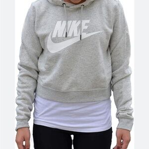 Niki women’s crop solid gray sweatshirt size XXL